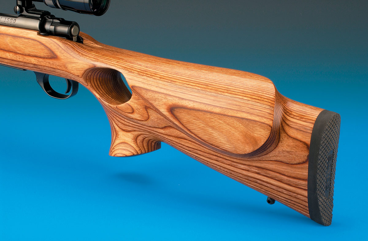 The cheekpiece is full and very comfortable to shoot with.